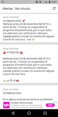 ¿Quién Circula? - Hoy No Circu android App screenshot 2